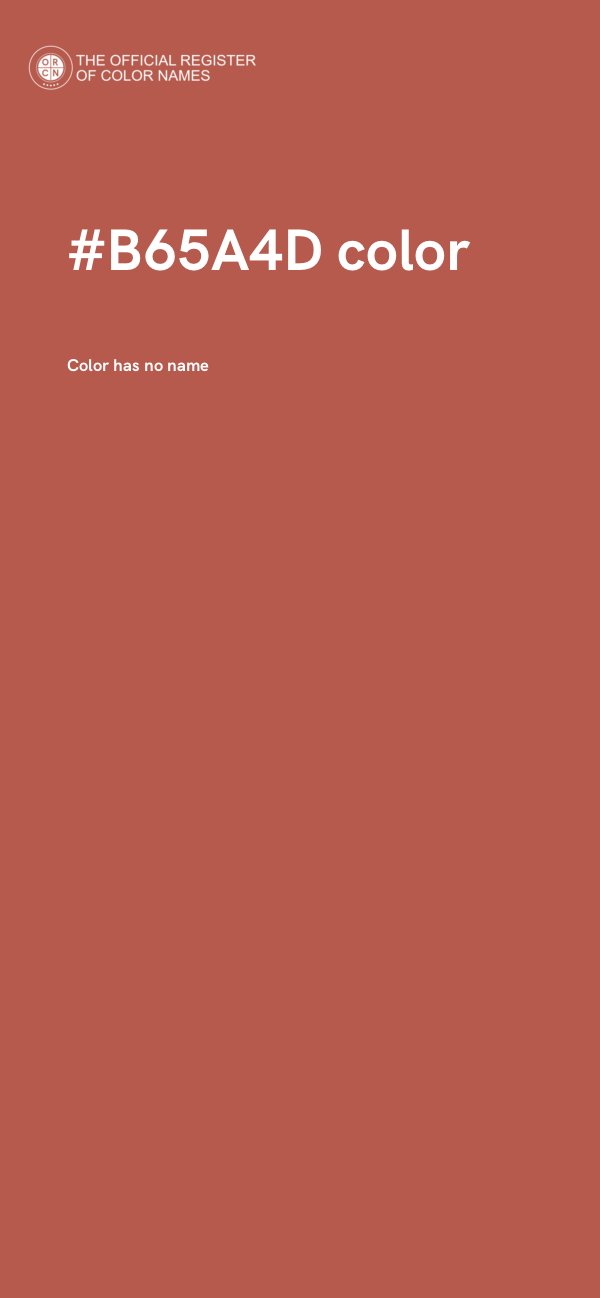 #B65A4D color image
