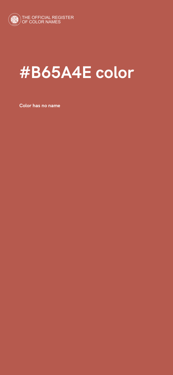 #B65A4E color image
