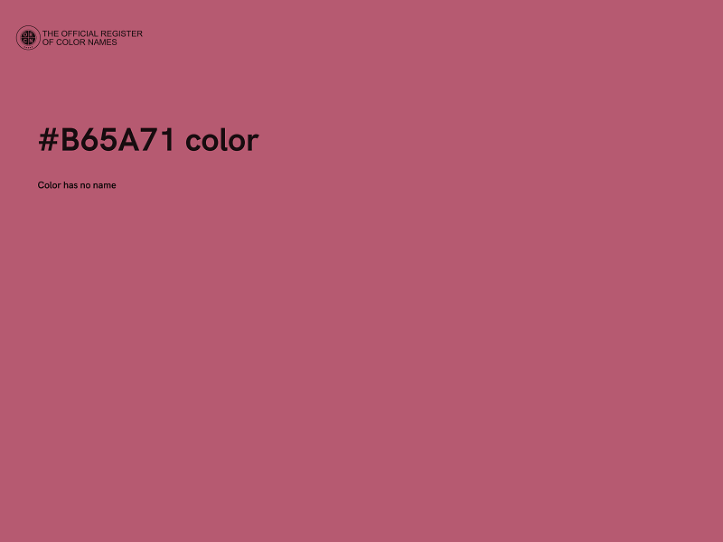 #B65A71 color image