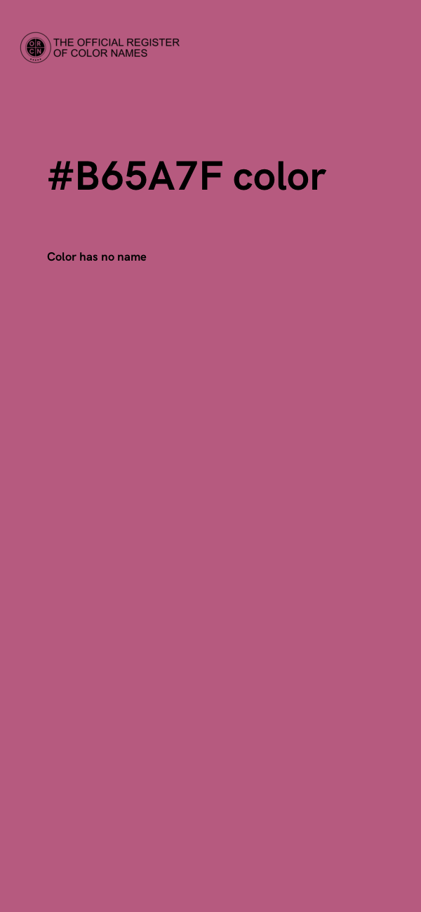 #B65A7F color image