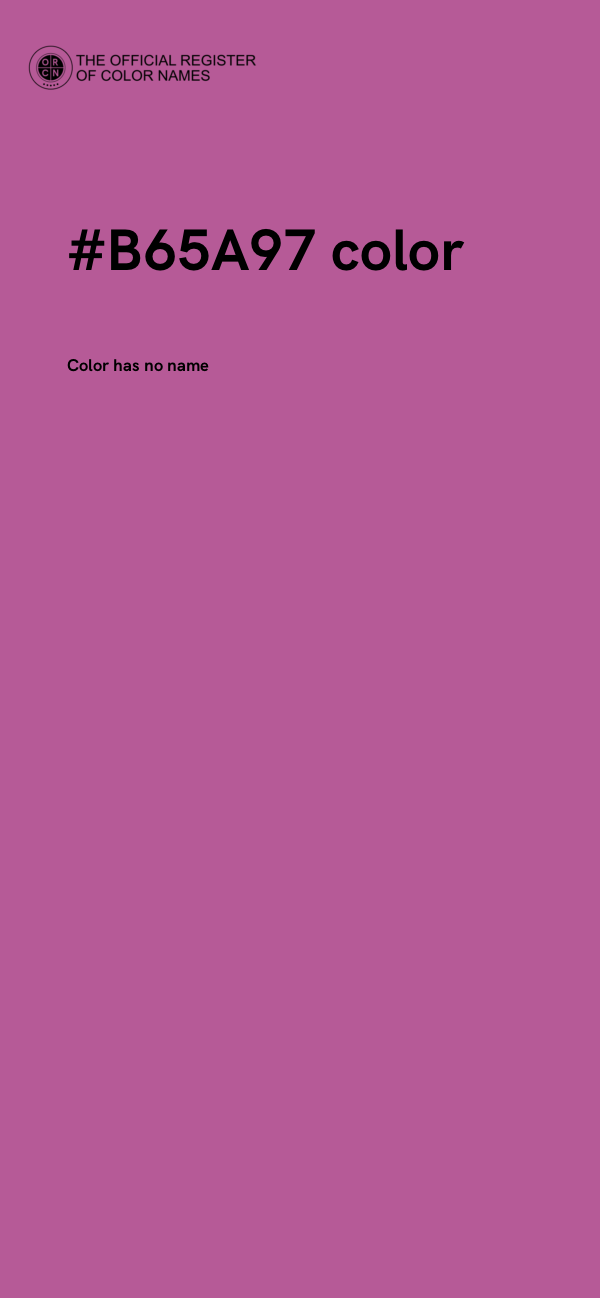 #B65A97 color image