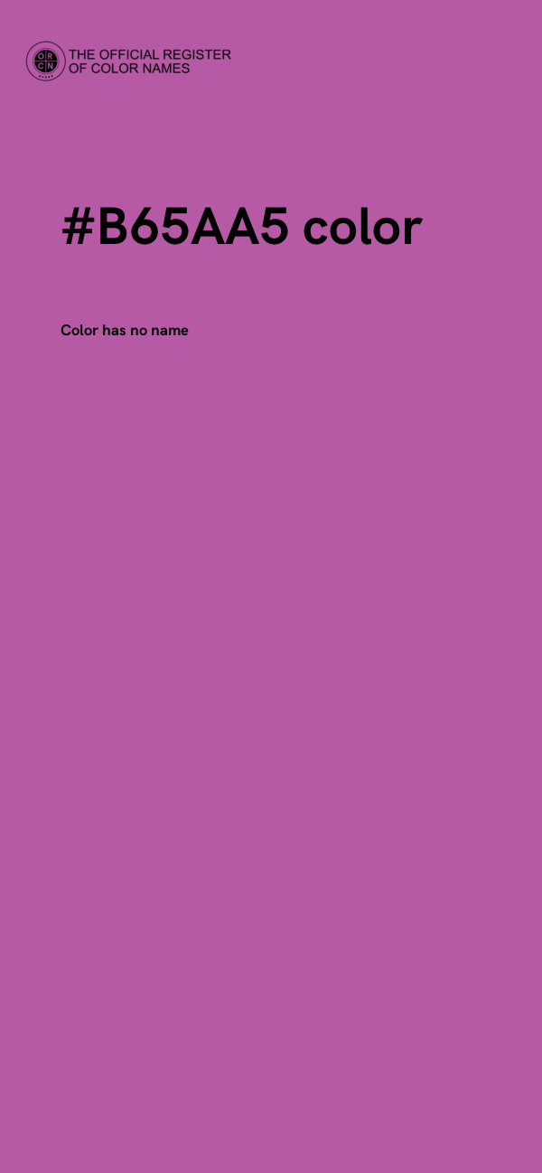 #B65AA5 color image