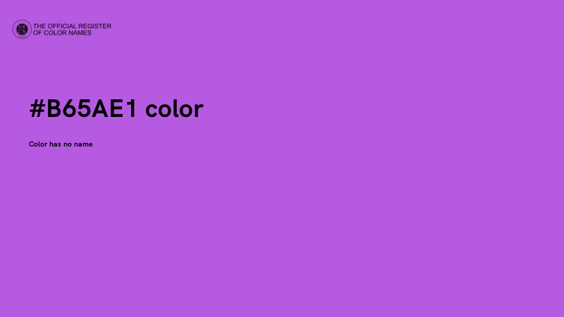 #B65AE1 color image
