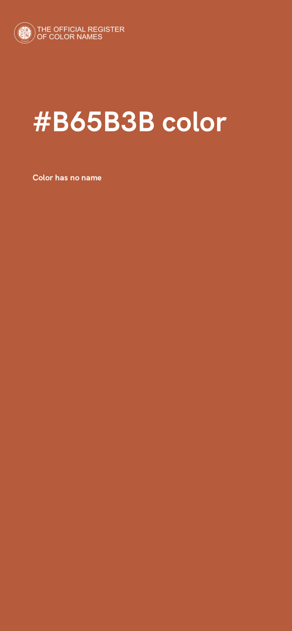 #B65B3B color image