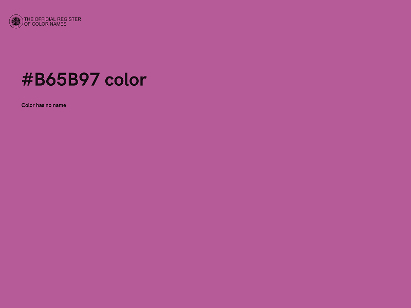 #B65B97 color image