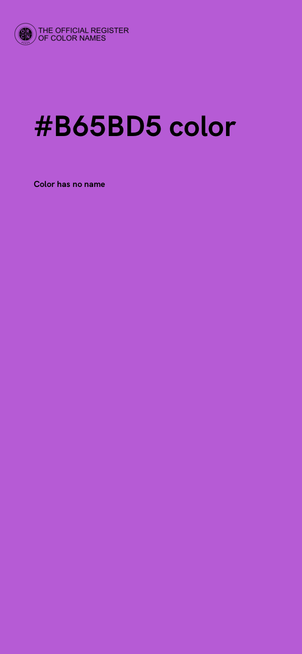#B65BD5 color image