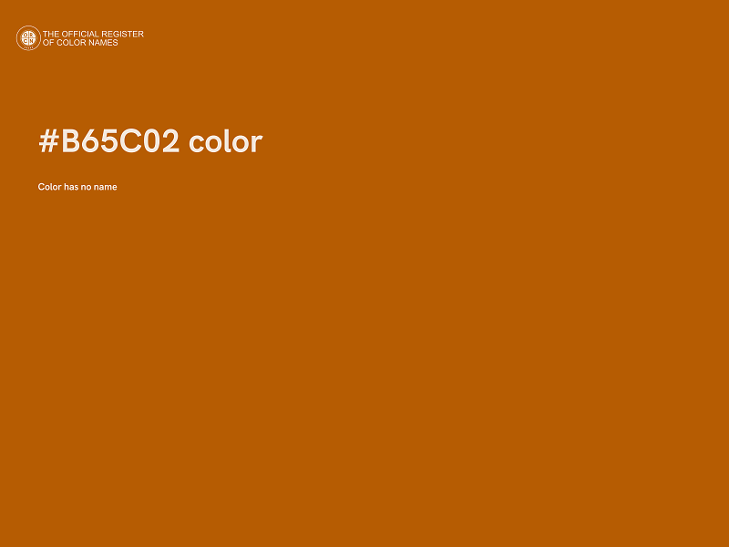 #B65C02 color image
