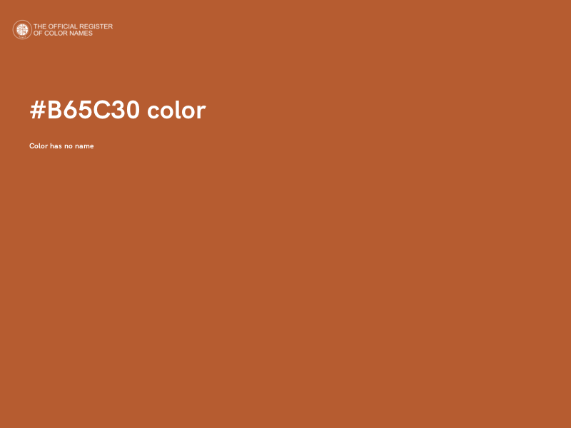 #B65C30 color image
