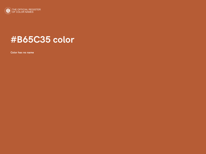 #B65C35 color image