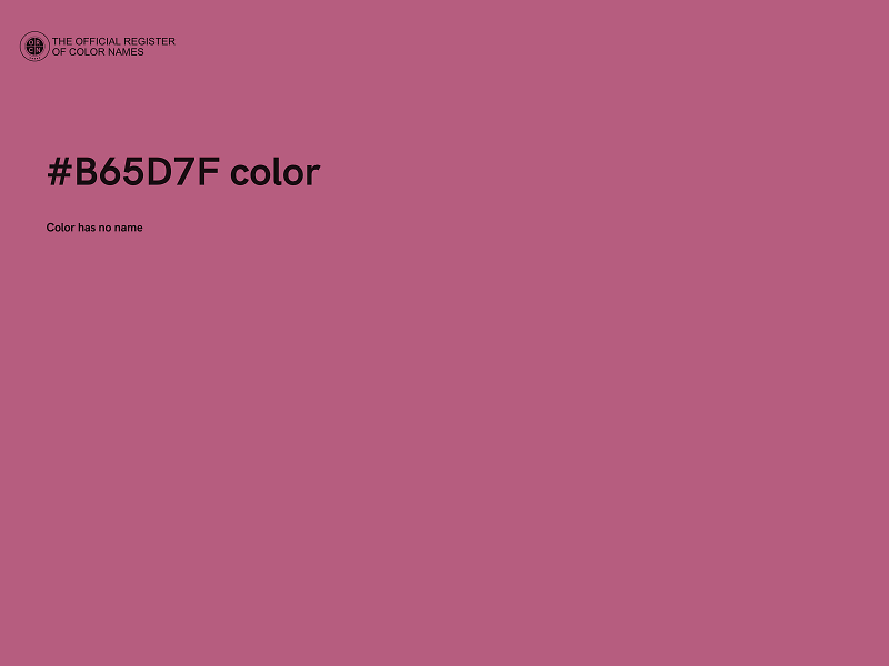 #B65D7F color image