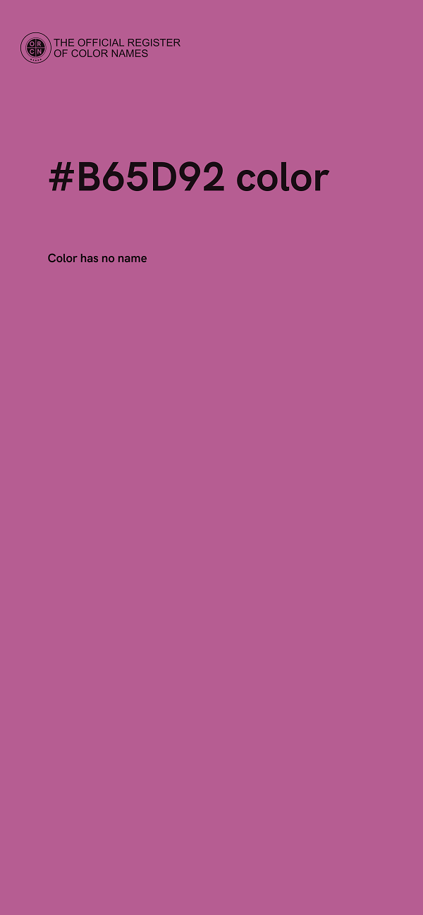 #B65D92 color image