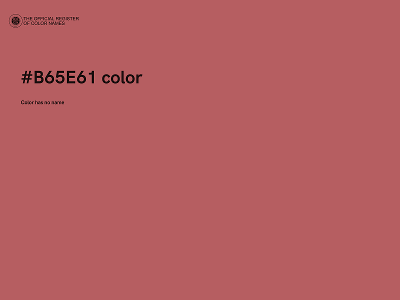 #B65E61 color image