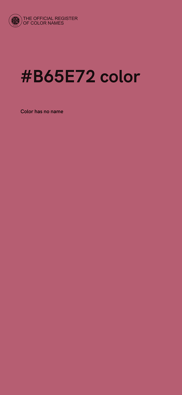 #B65E72 color image