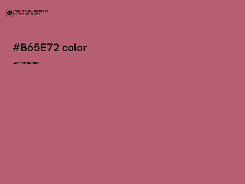 #B65E72 color image
