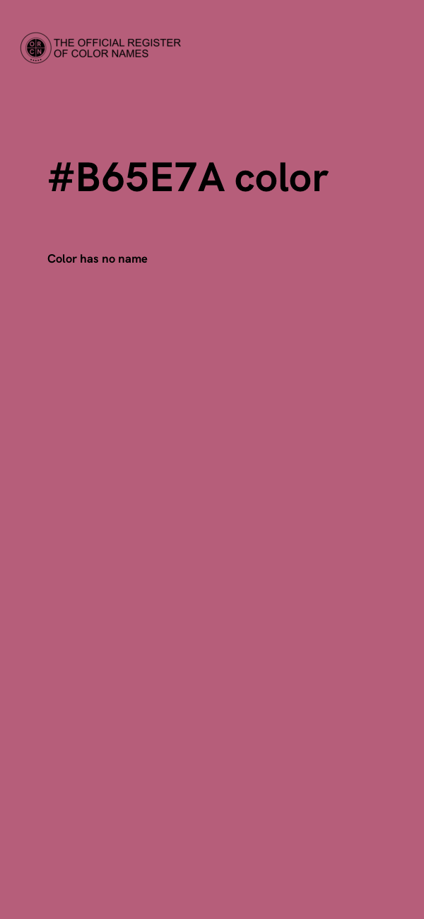 #B65E7A color image