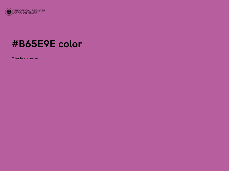 #B65E9E color image