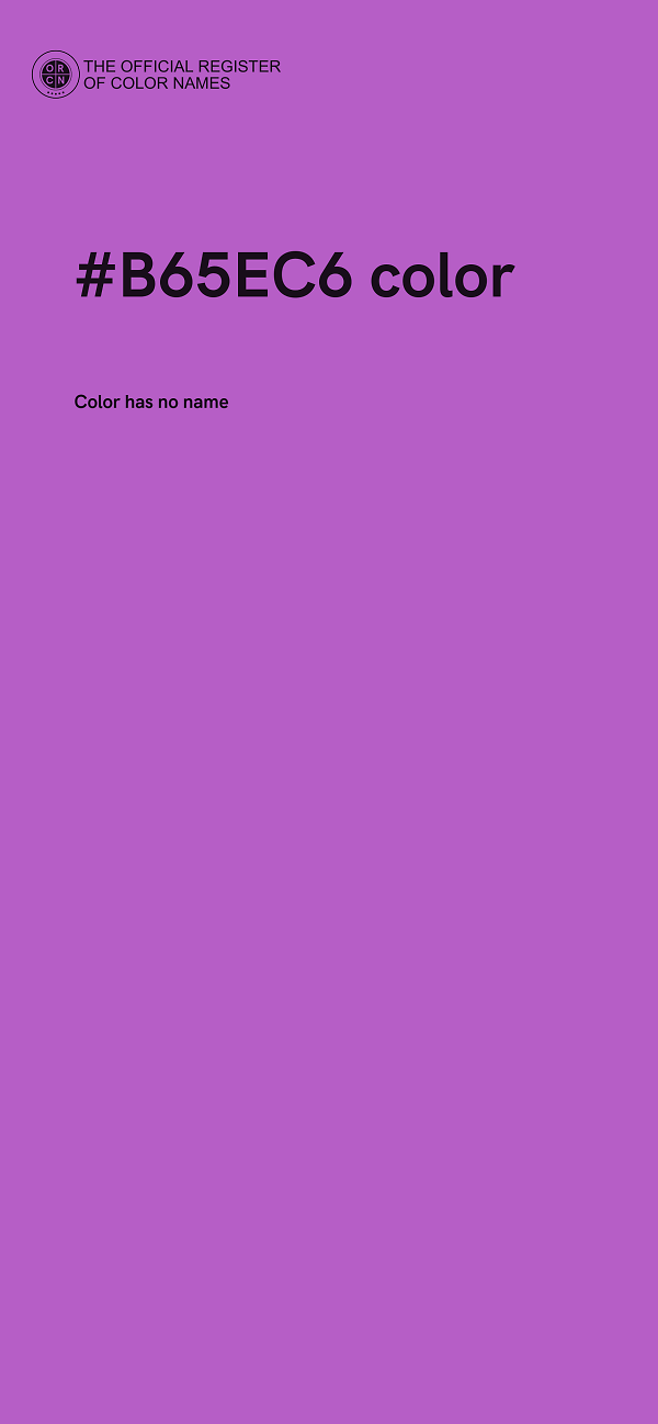 #B65EC6 color image