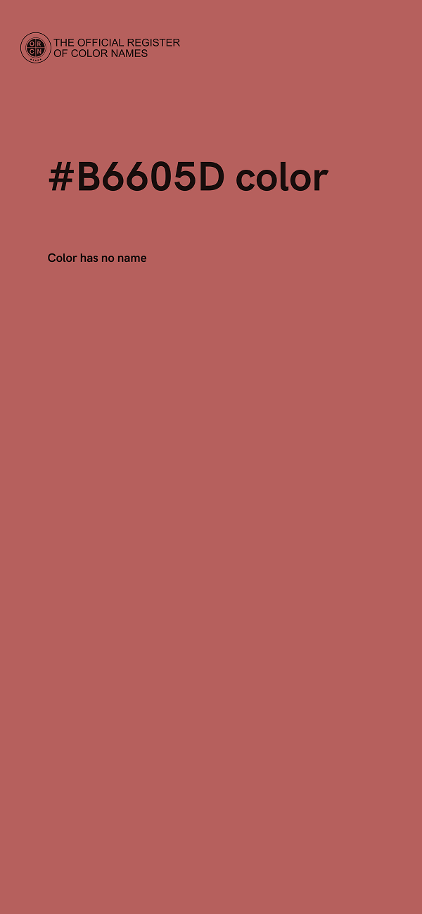 #B6605D color image