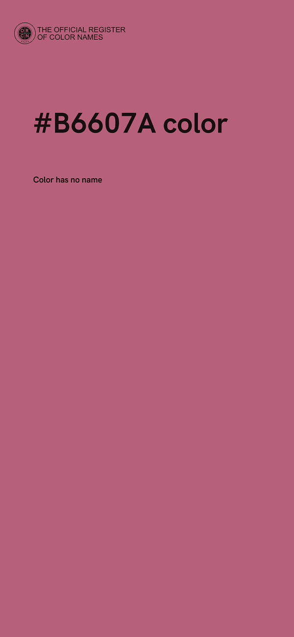 #B6607A color image