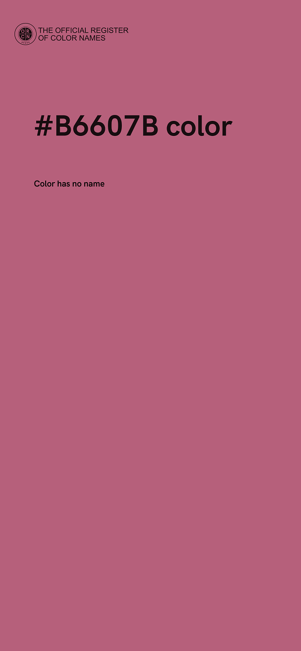 #B6607B color image
