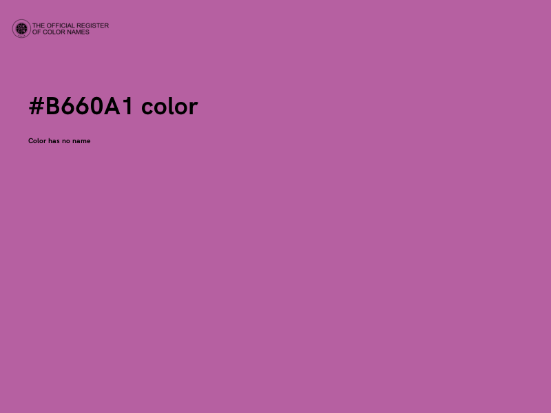 #B660A1 color image