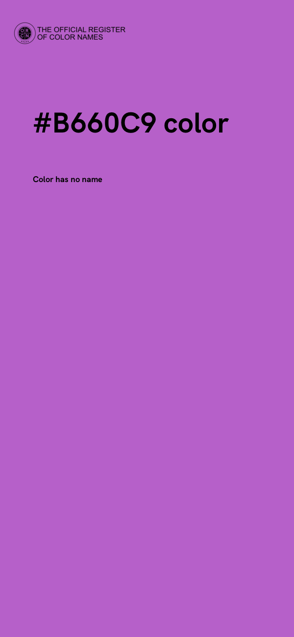 #B660C9 color image