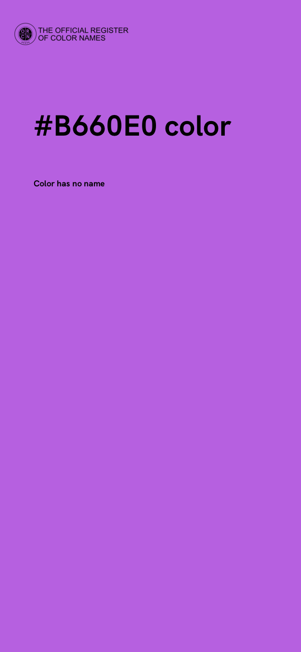 #B660E0 color image