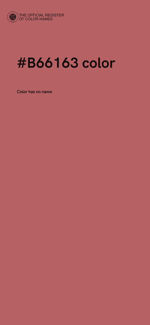#B66163 color image