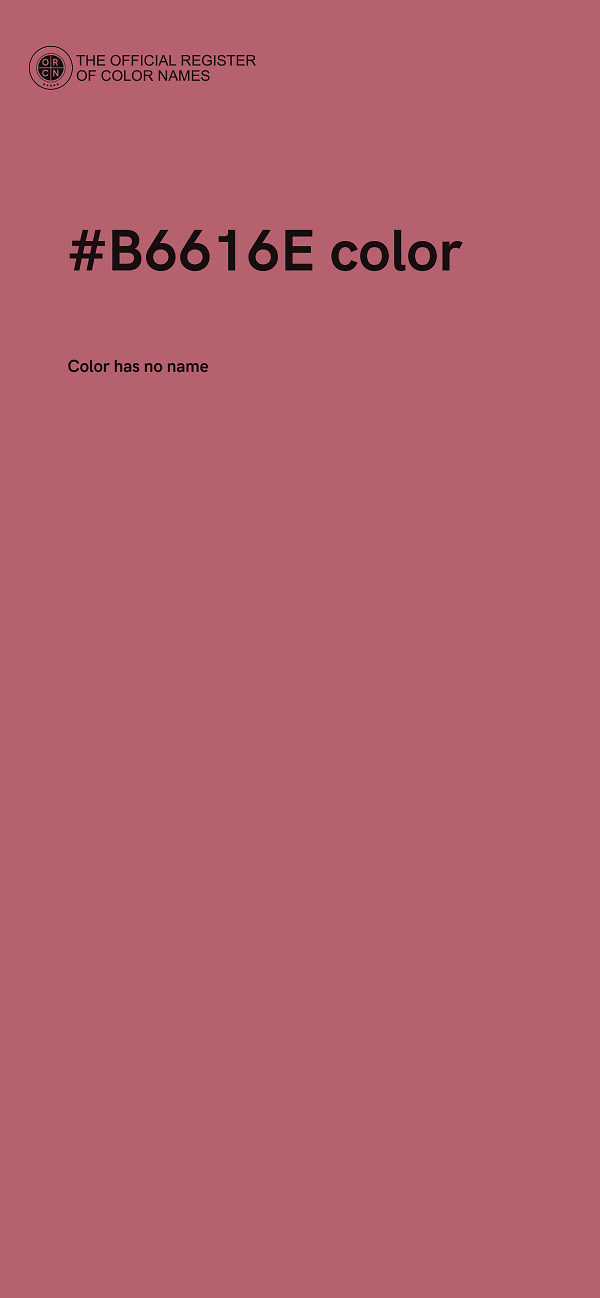 #B6616E color image