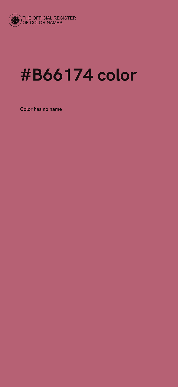 #B66174 color image