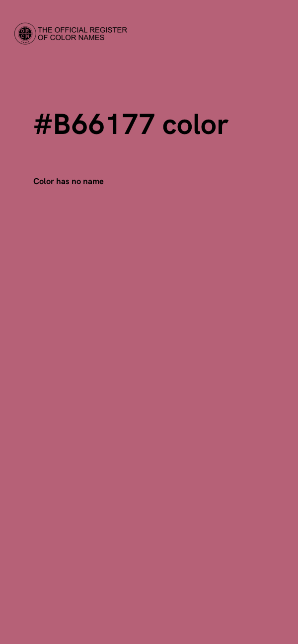 #B66177 color image