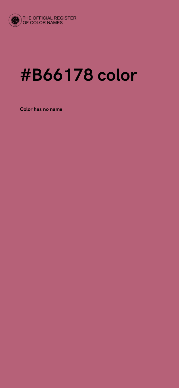 #B66178 color image