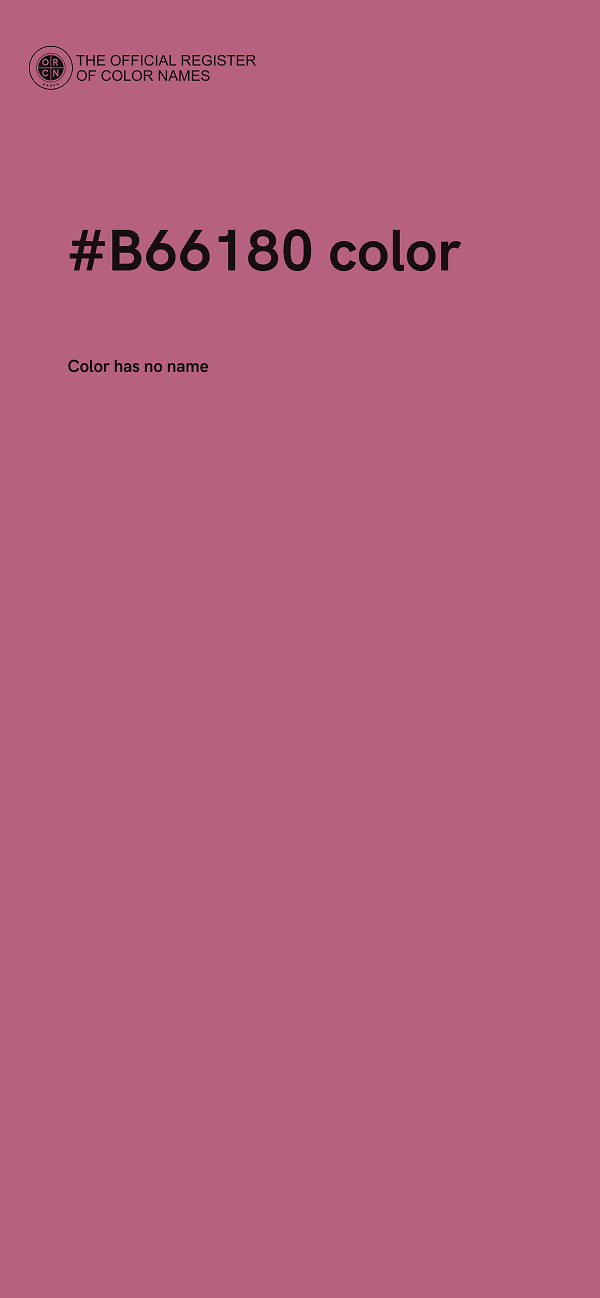 #B66180 color image