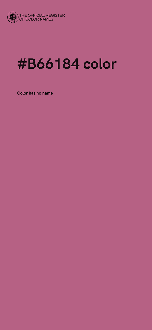 #B66184 color image