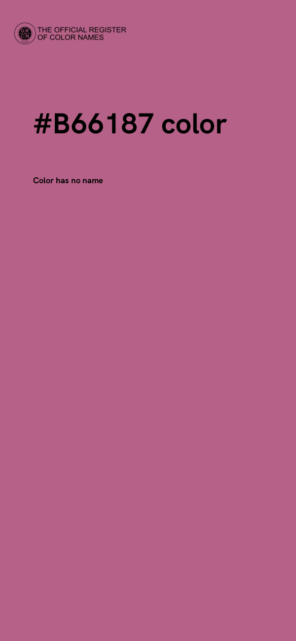 #B66187 color image