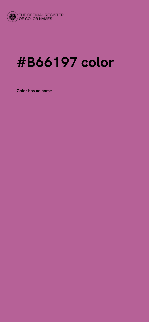 #B66197 color image