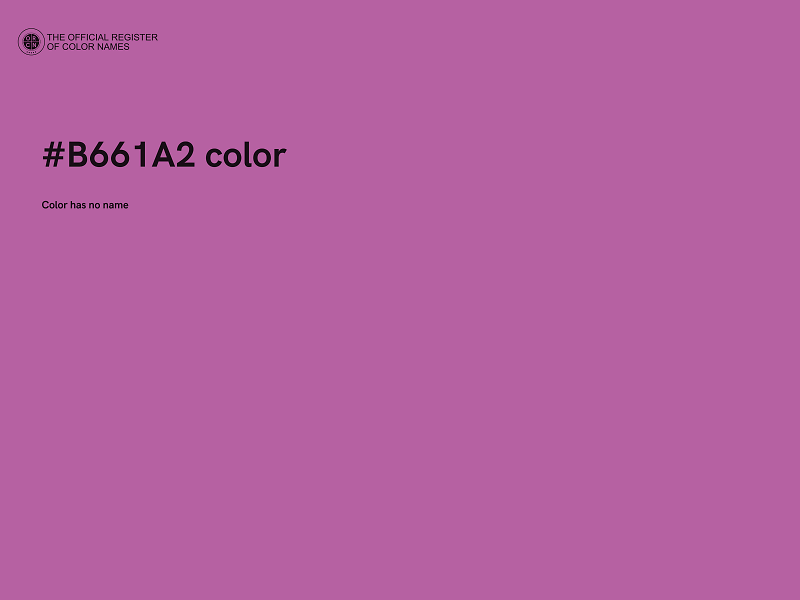 #B661A2 color image