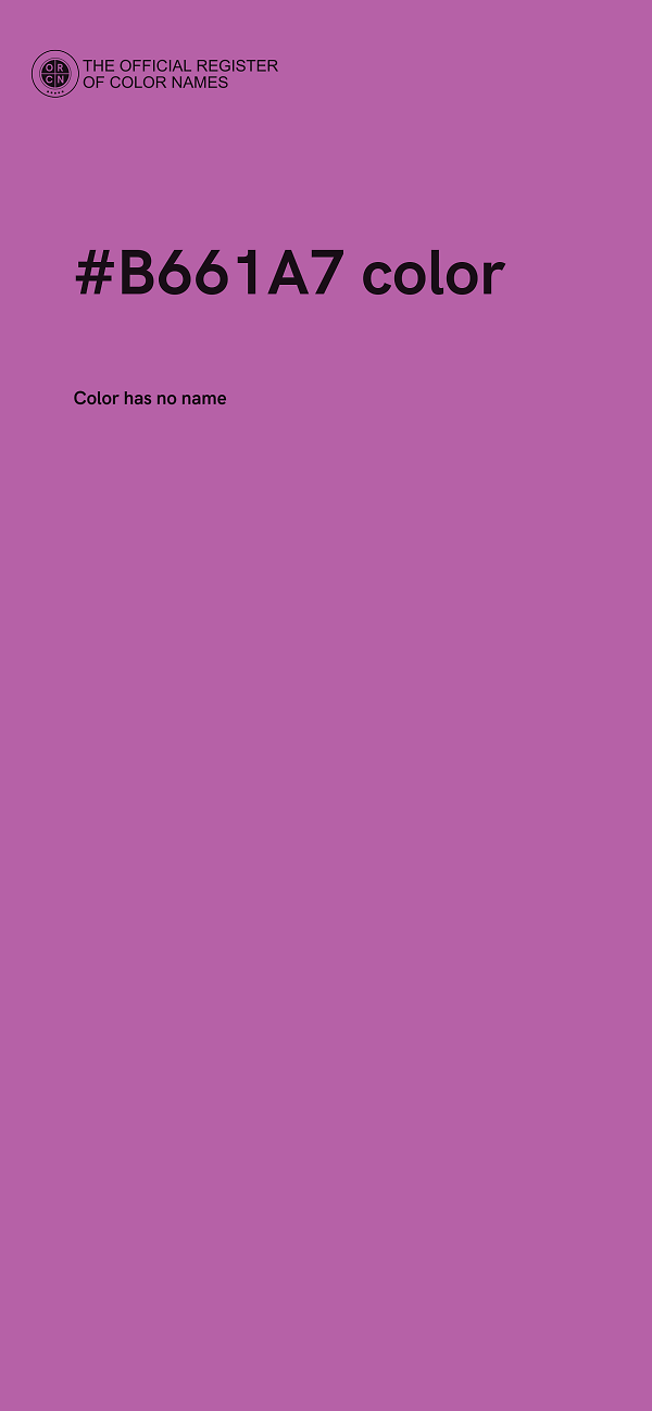 #B661A7 color image