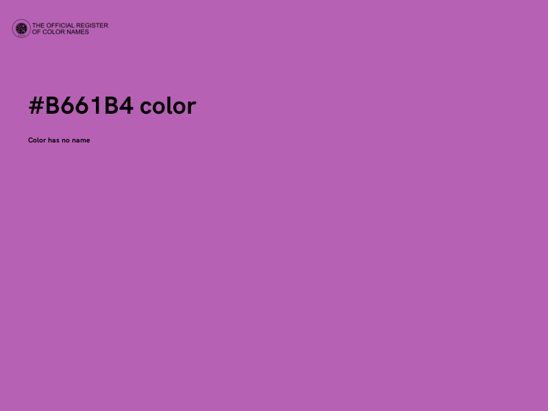 #B661B4 color image