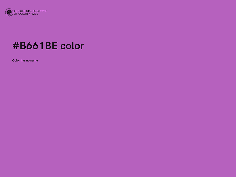 #B661BE color image