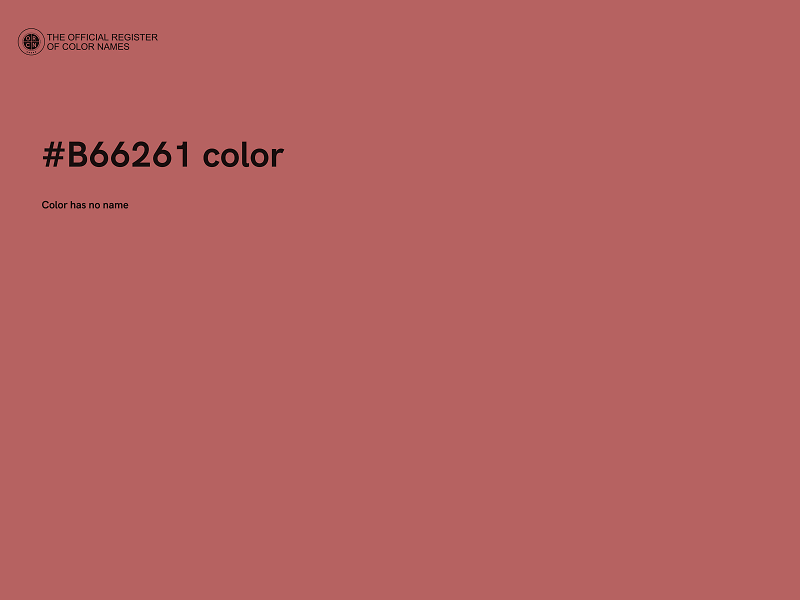 #B66261 color image