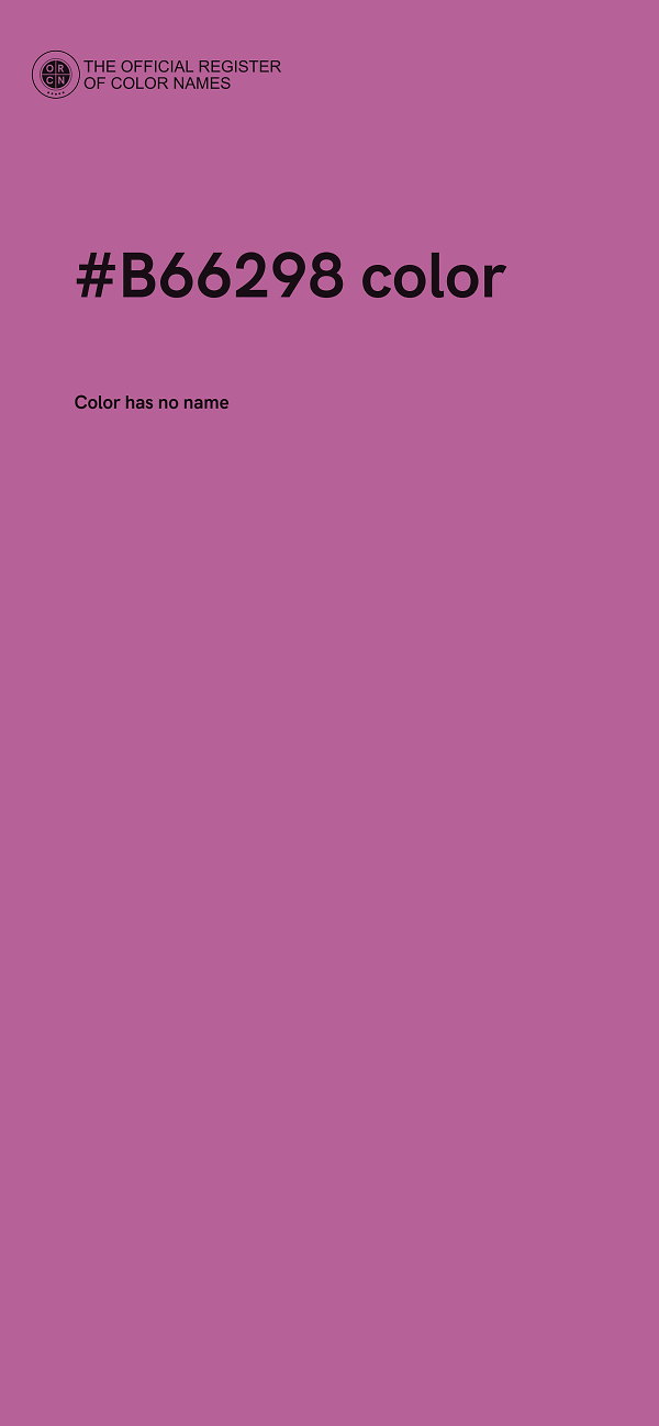 #B66298 color image