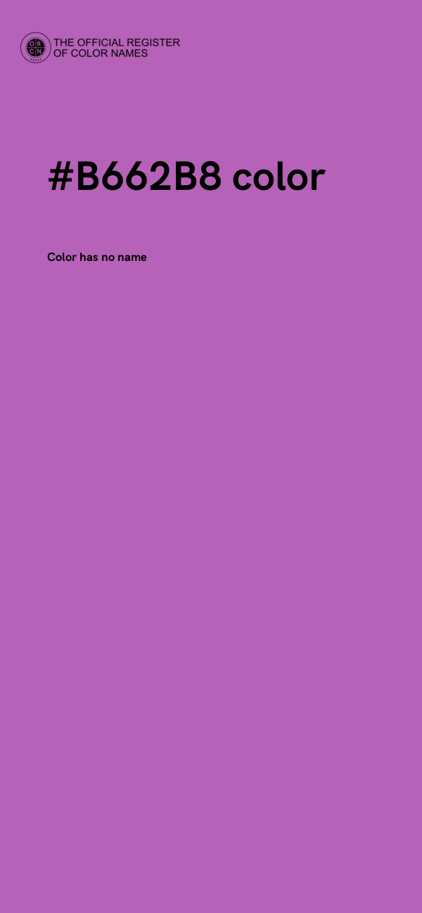 #B662B8 color image