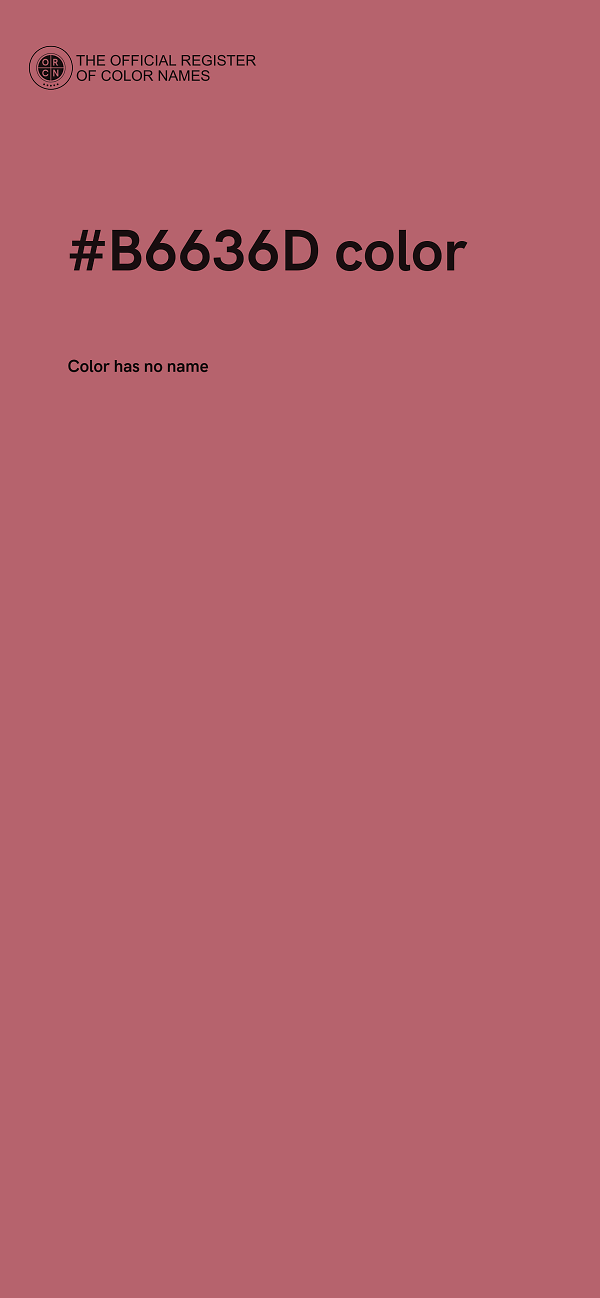 #B6636D color image