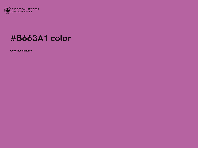 #B663A1 color image