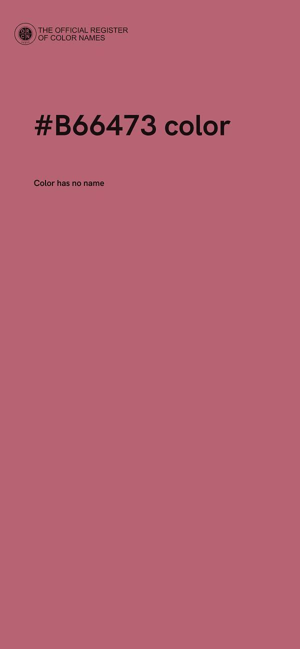 #B66473 color image
