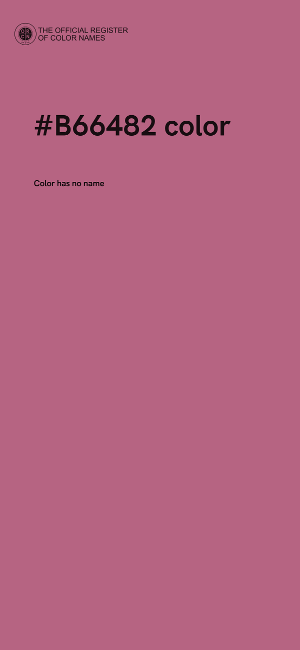 #B66482 color image