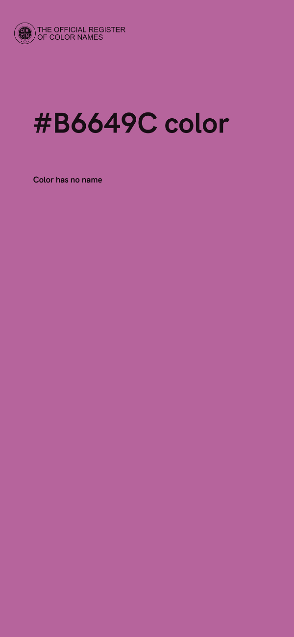 #B6649C color image