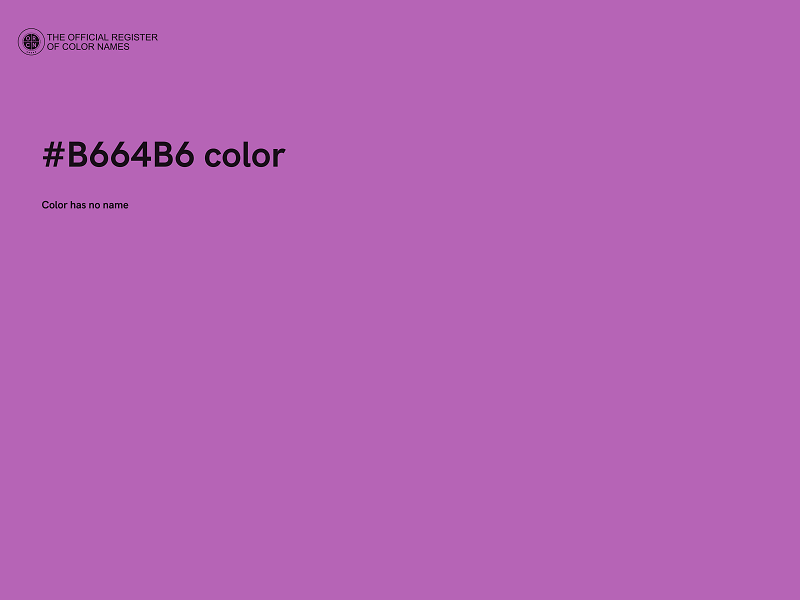 #B664B6 color image
