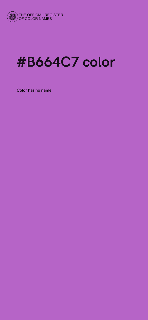 #B664C7 color image
